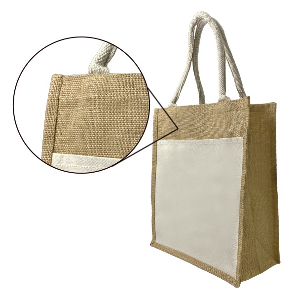 Laminated Canvas & Jute Bag